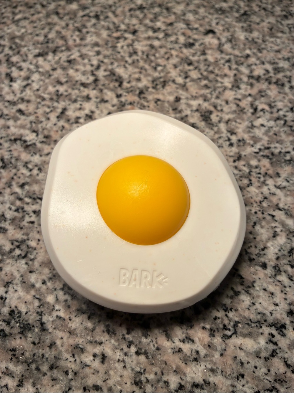 Bark Box Medium Egg Over Hard Super Chewer Toy